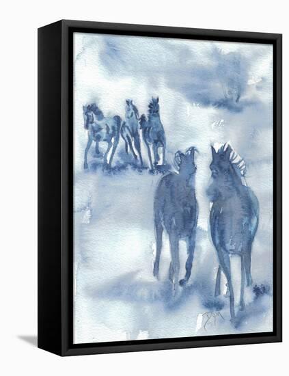 Thundering Hooves-Beverly Dyer-Framed Stretched Canvas