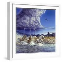 Thundering Hooves-John Van Straalen-Framed Giclee Print