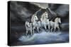 Thundering Horses-Sue Clyne-Stretched Canvas