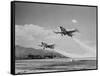 Thunderjets Taking off for North Korea-null-Framed Stretched Canvas