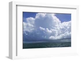 Thunderstorm Above the Lower Florida Keys, Florida Bay, Florida-James White-Framed Photographic Print