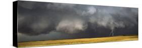 Thunderstorm Advancing over a Field-null-Stretched Canvas