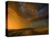 Thunderstorm and Orange Clouds at Sunset-Jonathan Hicks-Stretched Canvas