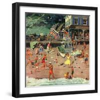 "Thunderstorm at the Shore", July 10, 1954-Ben Kimberly Prins-Framed Giclee Print