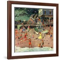 "Thunderstorm at the Shore", July 10, 1954-Ben Kimberly Prins-Framed Giclee Print