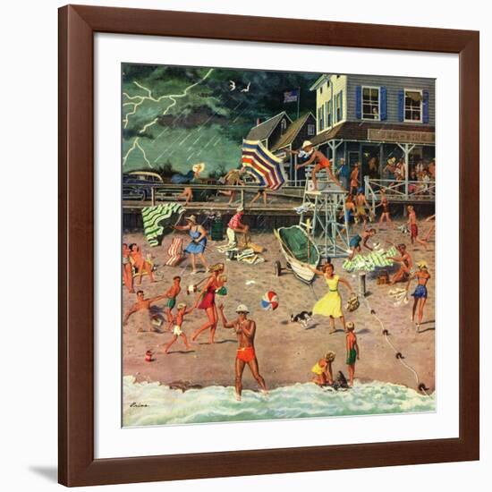 "Thunderstorm at the Shore", July 10, 1954-Ben Kimberly Prins-Framed Giclee Print