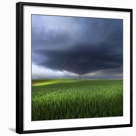 Thunderstorm Cell Over the Alb Plateau-Franz Schumacher-Framed Photographic Print