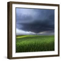 Thunderstorm Cell Over the Alb Plateau-Franz Schumacher-Framed Photographic Print