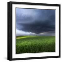 Thunderstorm Cell Over the Alb Plateau-Franz Schumacher-Framed Photographic Print