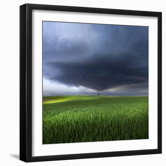 Thunderstorm Cell Over the Alb Plateau-Franz Schumacher-Framed Photographic Print