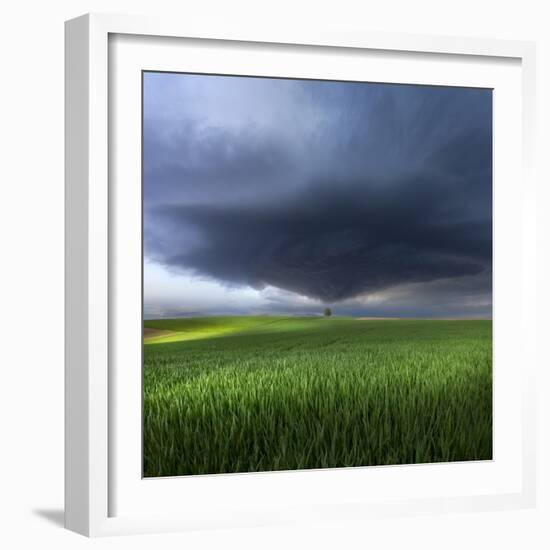 Thunderstorm Cell Over the Alb Plateau-Franz Schumacher-Framed Photographic Print