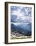 Thunderstorm clouds over Val Rendena. The Brenta Dolomites. Italy, Trentino, Val Rendena-Martin Zwick-Framed Photographic Print