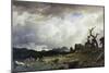 Thunderstorm in the Rocky Mountains-Albert Bierstadt-Mounted Giclee Print