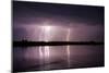 Thunderstorm, Lake Tisza, Hortobagy National Park, Hungary, July 2009-Radisics-Mounted Photographic Print