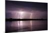 Thunderstorm, Lake Tisza, Hortobagy National Park, Hungary, July 2009-Radisics-Mounted Photographic Print