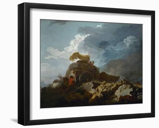 Thunderstorm, or the Cart Stuck in the Mud, 1759?-Jean-Honor? Fragonard-Framed Giclee Print