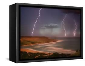 Thunderstorm Over Mdumbi Estuary-Jonathan Hicks-Framed Stretched Canvas