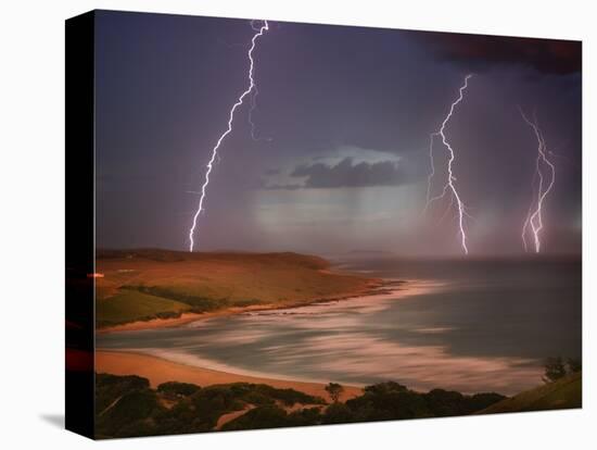 Thunderstorm Over Mdumbi Estuary-Jonathan Hicks-Stretched Canvas