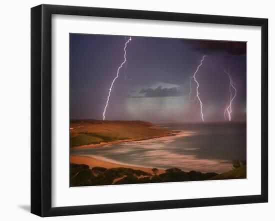 Thunderstorm Over Mdumbi Estuary-Jonathan Hicks-Framed Premium Photographic Print