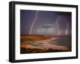 Thunderstorm Over Mdumbi Estuary-Jonathan Hicks-Framed Premium Photographic Print