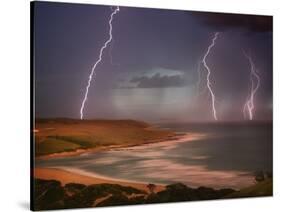 Thunderstorm Over Mdumbi Estuary-Jonathan Hicks-Stretched Canvas