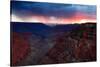 Thunderstorms over south rim, from Cape Royal, north rim, Grand Canyon, Grand Canyon National Park-Geraint Tellem-Stretched Canvas