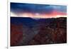 Thunderstorms over south rim, from Cape Royal, north rim, Grand Canyon, Grand Canyon National Park-Geraint Tellem-Framed Photographic Print