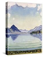 Thunersee at Leissigen. 1909-Ferdinand Hodler-Stretched Canvas