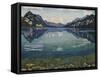 Thunersee with Reflection, 1904-Ferdinand Hodler-Framed Stretched Canvas