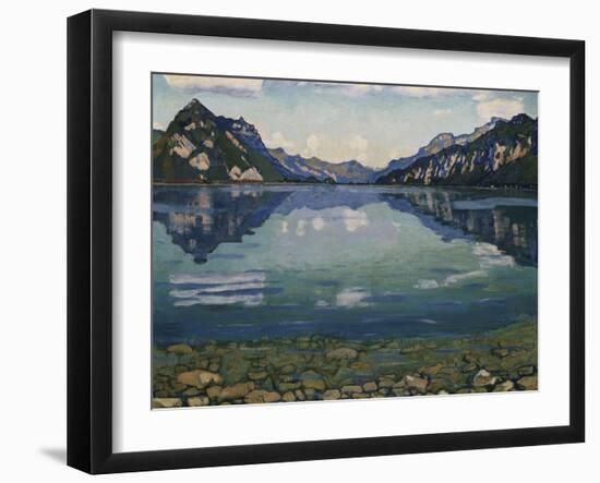 Thunersee with Reflection, 1904-Ferdinand Hodler-Framed Premium Giclee Print