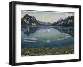 Thunersee with Reflection, 1904-Ferdinand Hodler-Framed Premium Giclee Print