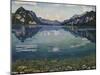 Thunersee with Reflection, 1904-Ferdinand Hodler-Mounted Premium Giclee Print