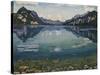 Thunersee with Reflection, 1904-Ferdinand Hodler-Stretched Canvas