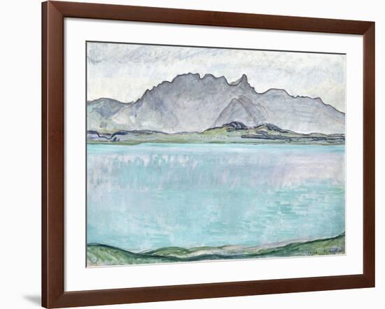 Thunersee with the Stockhorn Mountains, 1910-Ferdinand Hodler-Framed Giclee Print