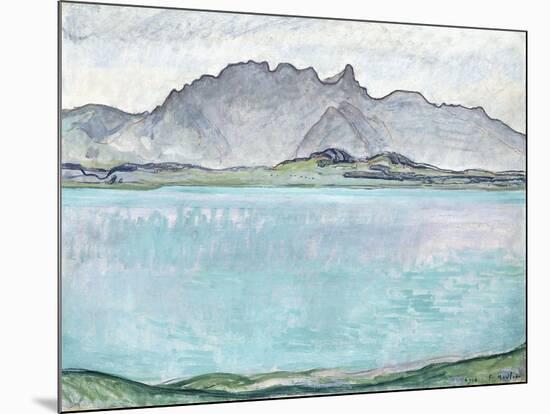 Thunersee with the Stockhorn Mountains, 1910-Ferdinand Hodler-Mounted Giclee Print