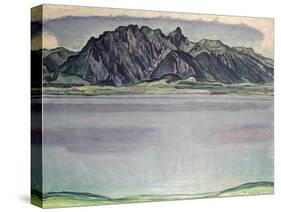 Thunersee with the Stockhorn Mountains, 1910-Ferdinand Hodler-Stretched Canvas