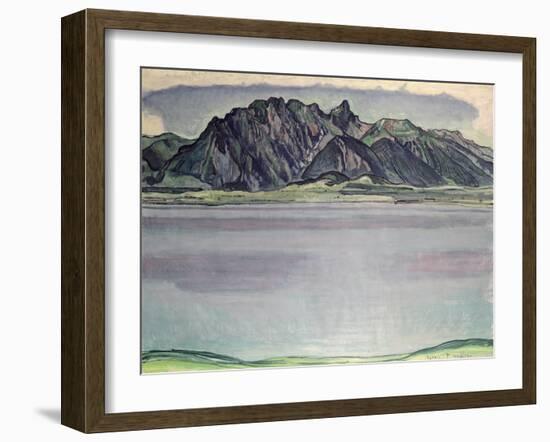 Thunersee with the Stockhorn Mountains, 1910-Ferdinand Hodler-Framed Giclee Print