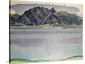 Thunersee with the Stockhorn Mountains, 1910-Ferdinand Hodler-Stretched Canvas