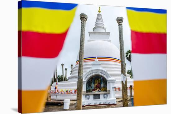 Thuparama Dagoba and the Buddhist Flag-Matthew Williams-Ellis-Stretched Canvas