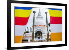 Thuparama Dagoba and the Buddhist Flag-Matthew Williams-Ellis-Framed Photographic Print