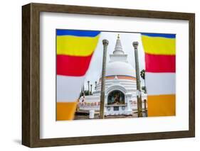 Thuparama Dagoba and the Buddhist Flag-Matthew Williams-Ellis-Framed Photographic Print