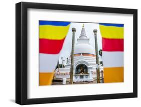 Thuparama Dagoba and the Buddhist Flag-Matthew Williams-Ellis-Framed Photographic Print