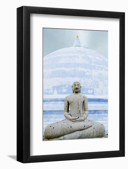 Thuparama Dagoba, Anuradhapura, UNESCO World Heritage Site, North Central Province, Sri Lanka, Asia-Christian Kober-Framed Photographic Print