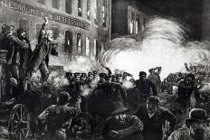 The Anarchist Riot in Chicago: a Dynamite Bomb Exploding Among the Police, from "Harper's Weekly"-Thure De Thulstrup-Giclee Print