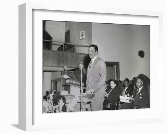 Thurgood Marshall, Speaking at Naacp Conference in Dallas March 24-26, 1950-null-Framed Photo