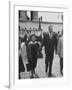 Thurgood Marshall Walking with His Wife-null-Framed Photographic Print