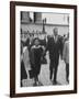 Thurgood Marshall Walking with His Wife-null-Framed Photographic Print