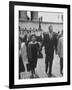 Thurgood Marshall Walking with His Wife-null-Framed Photographic Print