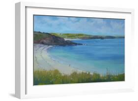 Thurlestone Beach, Calm Summer Day , 2016-Jennifer Wright-Framed Giclee Print