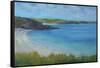 Thurlestone Beach, Calm Summer Day , 2016-Jennifer Wright-Framed Stretched Canvas